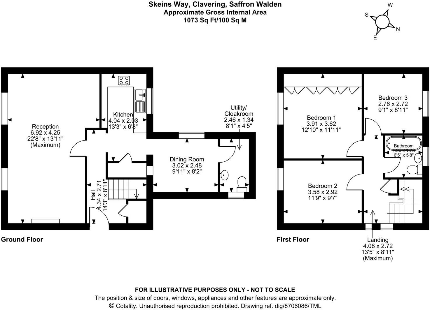 Skeins Way, Clavering, CB11 4PH floorplan