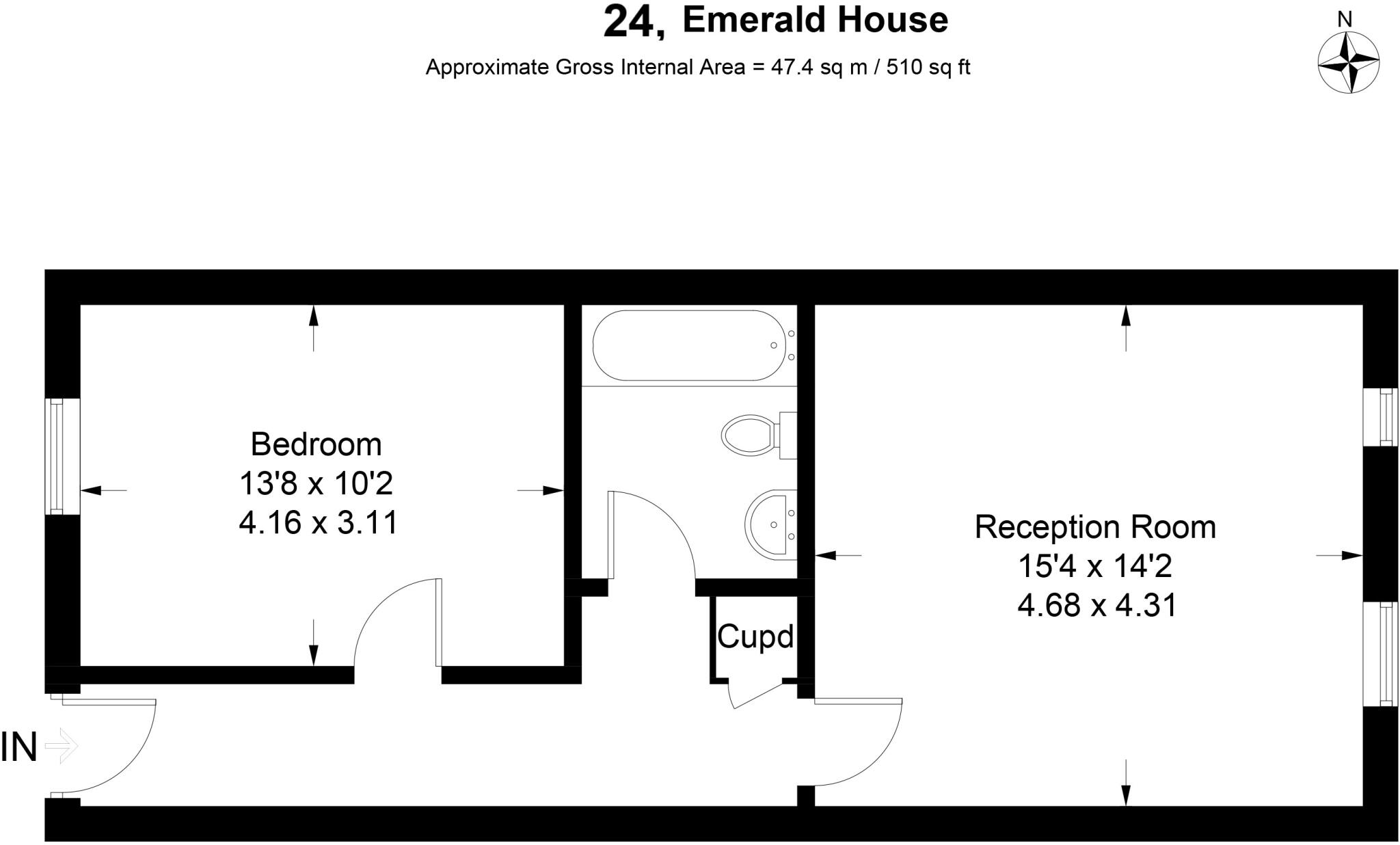 Emerald House, 236A London Road, Newbury, Berkshire, RG14 floorplan