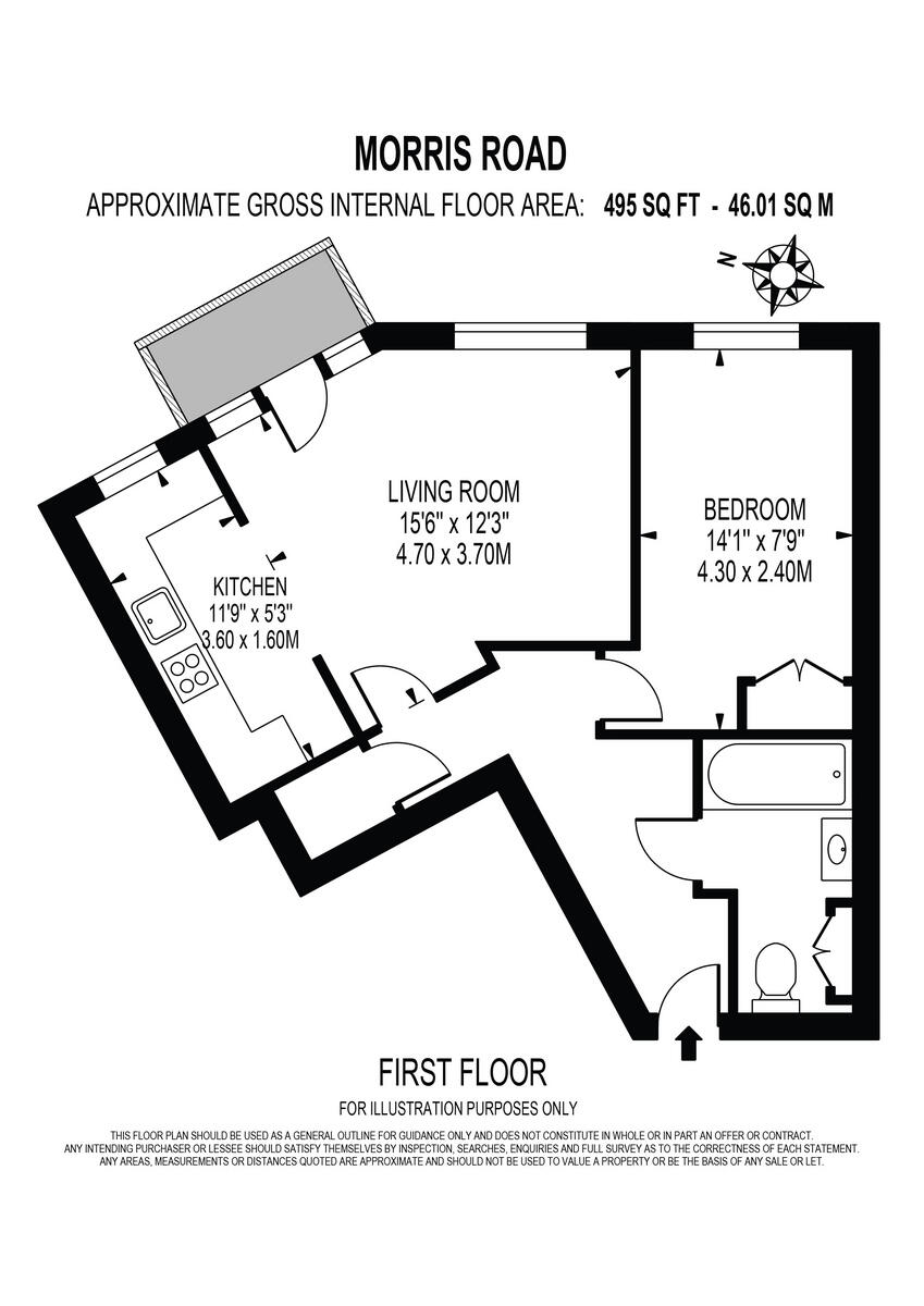 morris Road, london floorplan