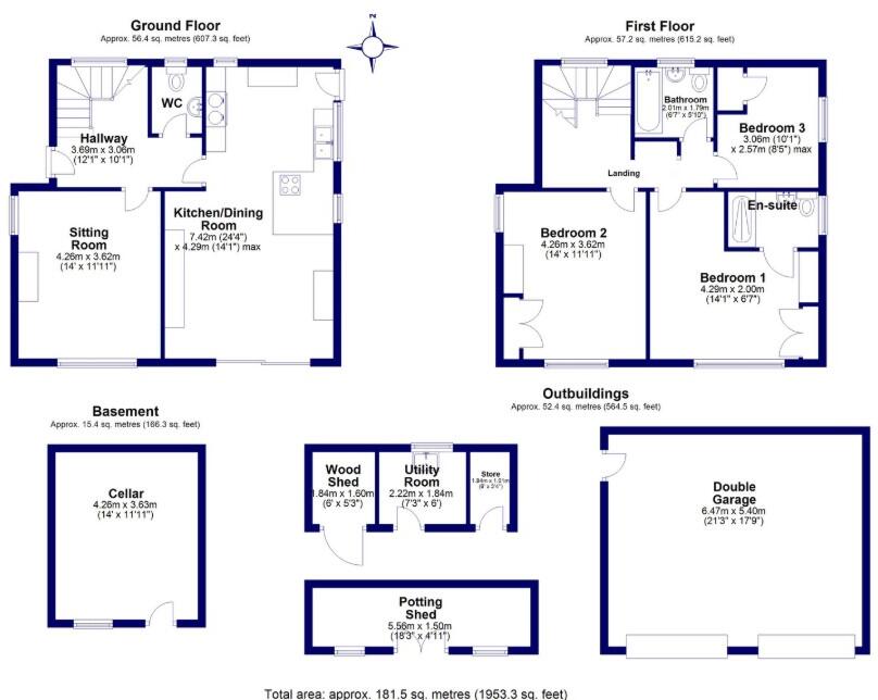 Brook Dale, Wigmore, Leominster floorplan