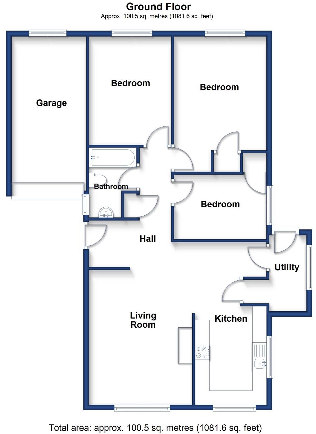 East Close, Helston floorplan