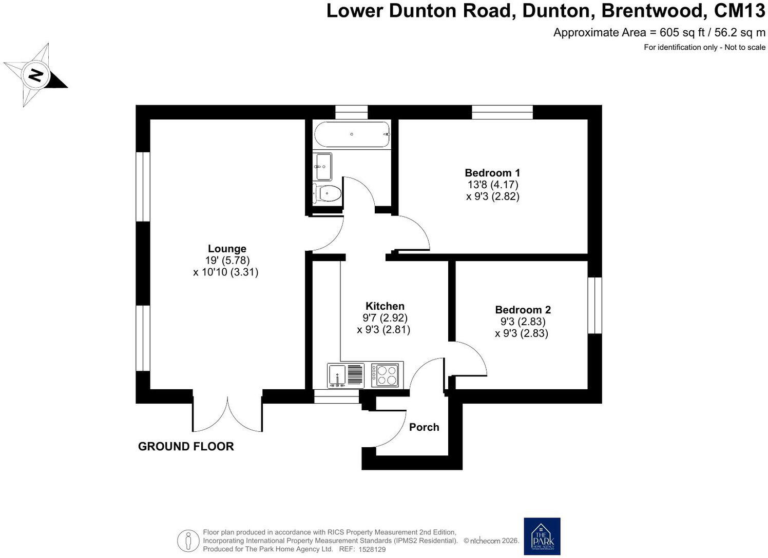 Dunton View Dunton Park, Lower Dunton Road, Brentwood, Essex, CM13 3SX floorplan