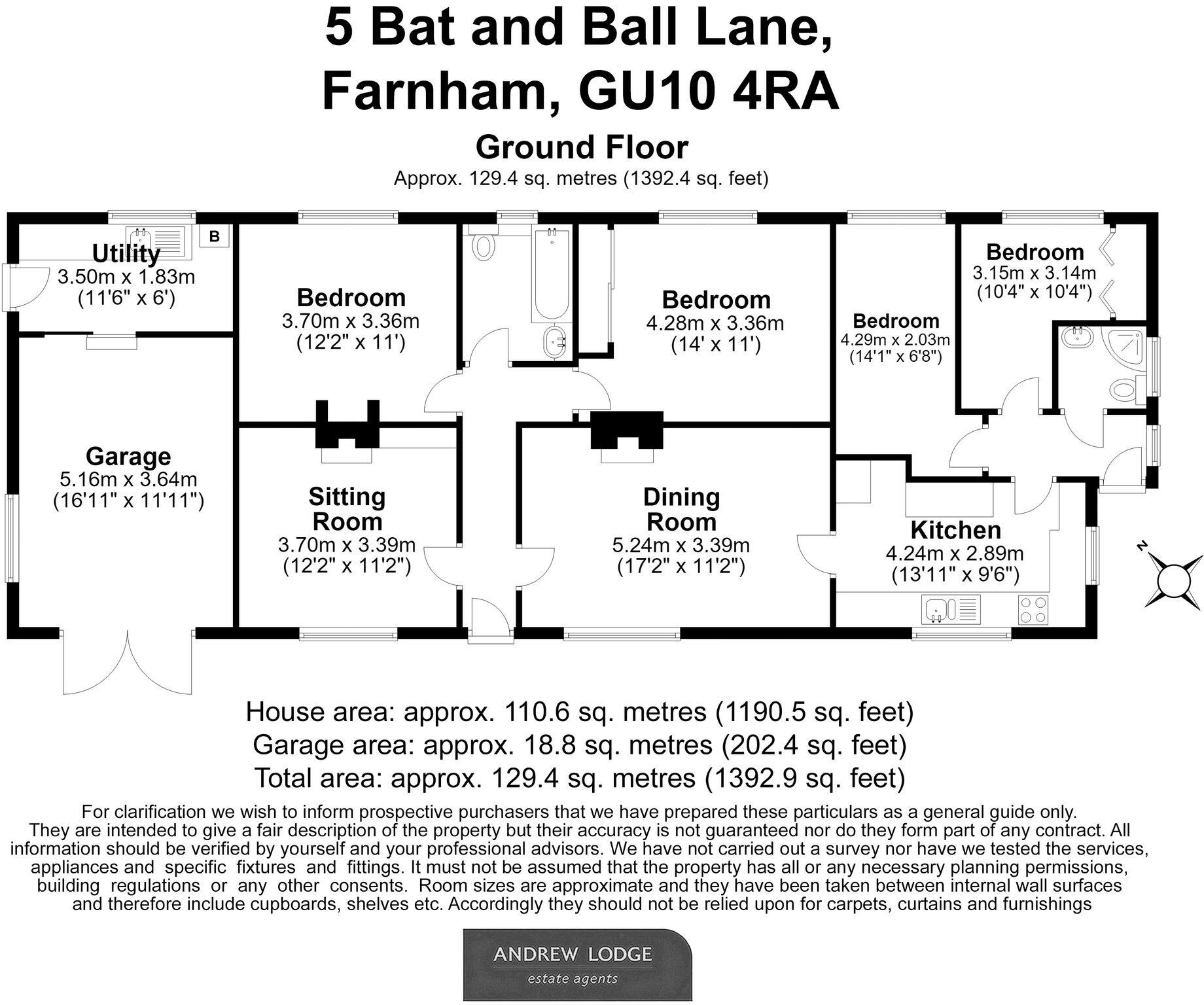 Bat & Ball Lane, Farnham, GU10 floorplan