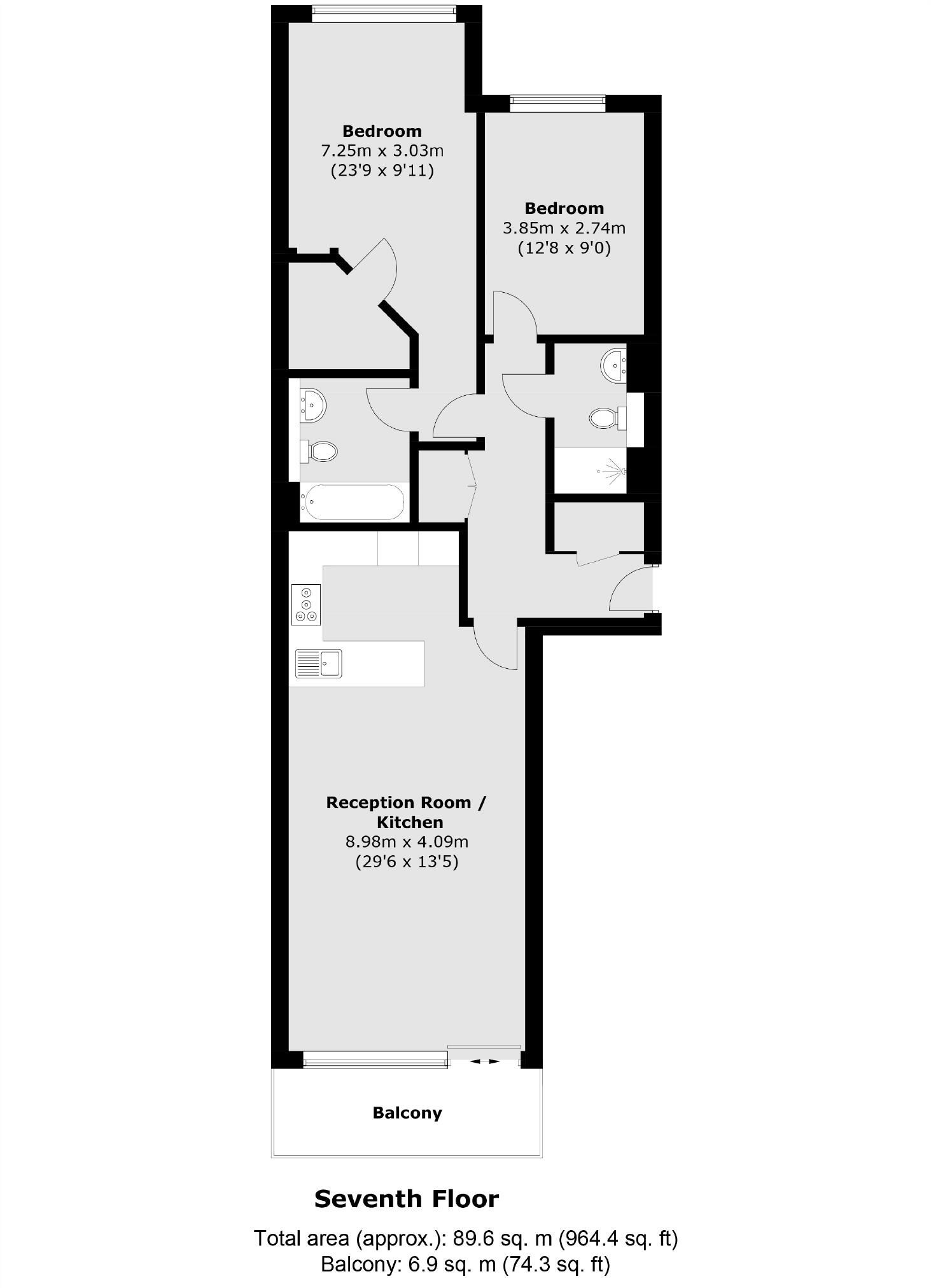 Queenstown Road, Battersea floorplan