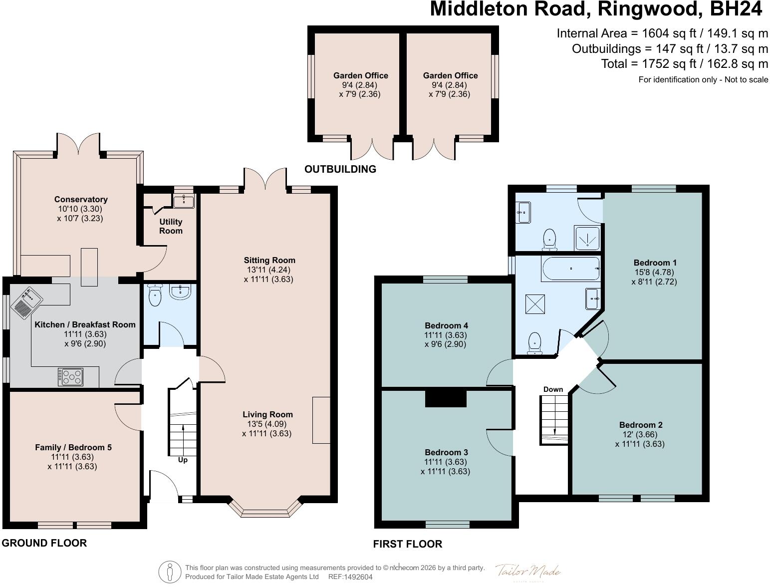 Middleton Road, Ringwood, Hampshire, BH24 floorplan