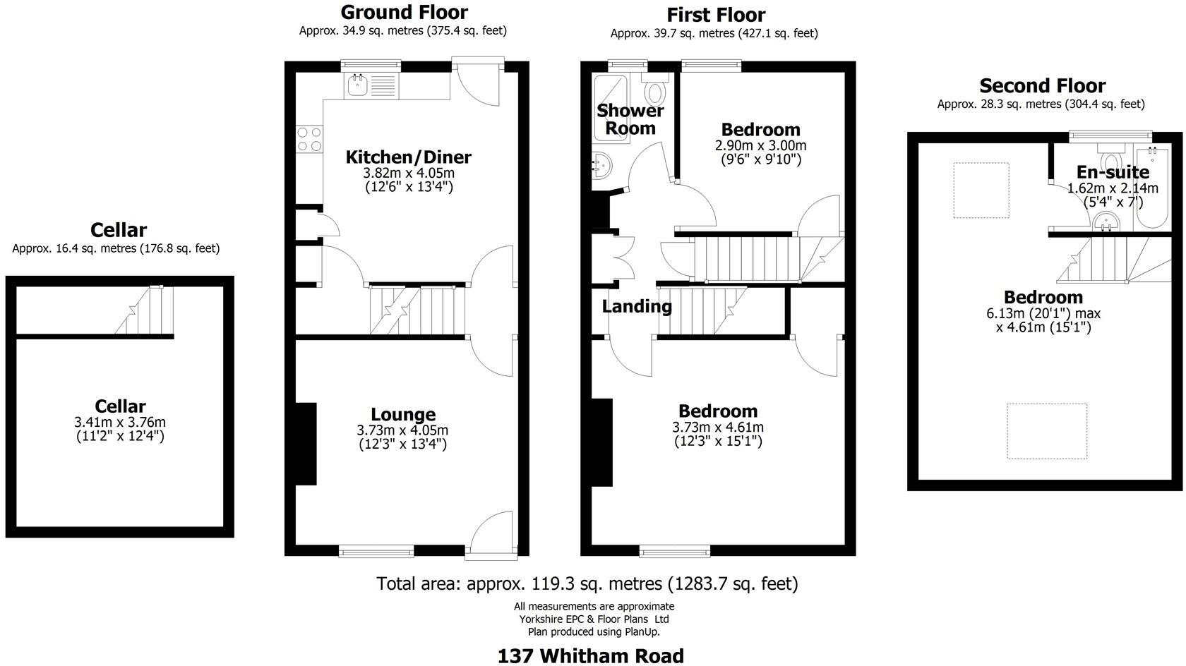 137 Whitham Road, Broomhill, Sheffield floorplan