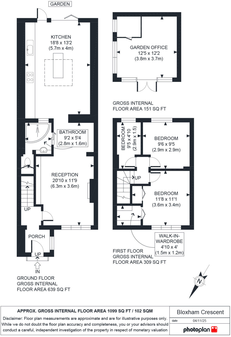 Bloxham Crescent, Hampton, TW12 floorplan