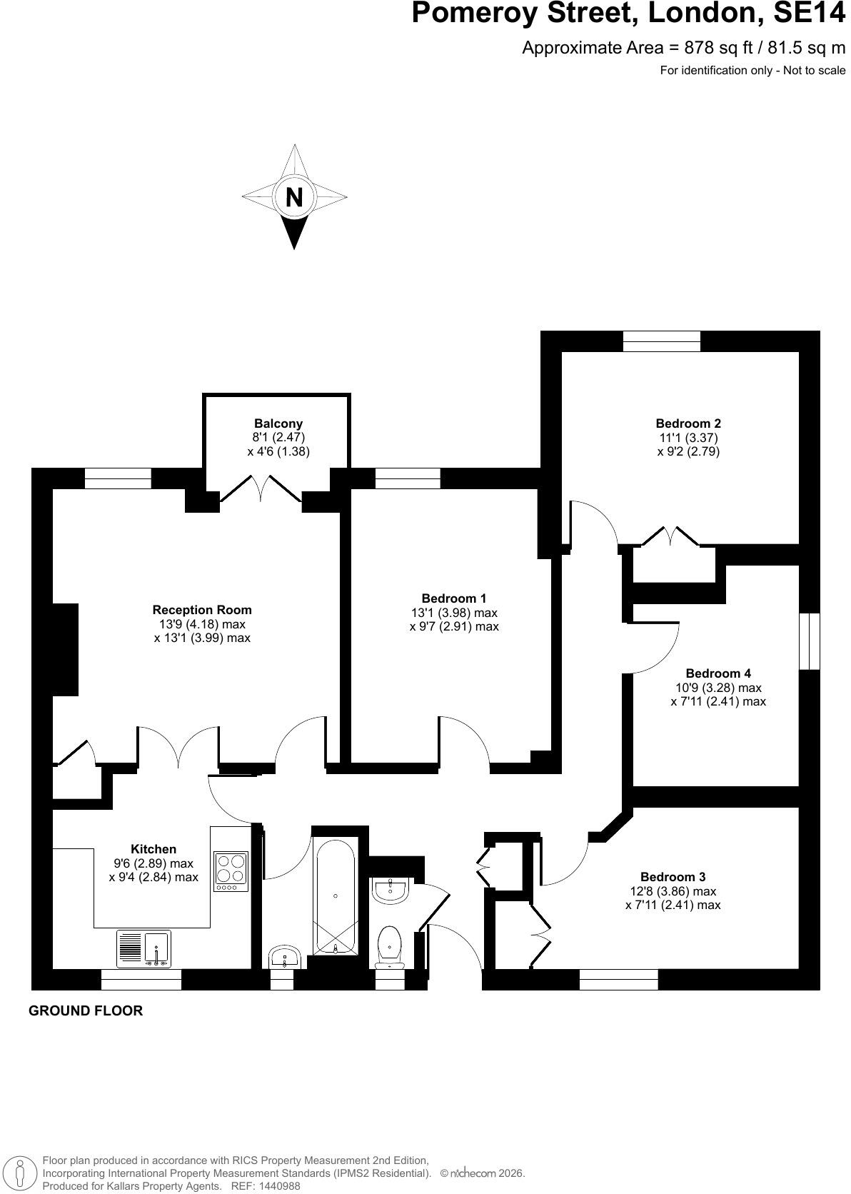 Pomeroy Street, London, SE14 floorplan