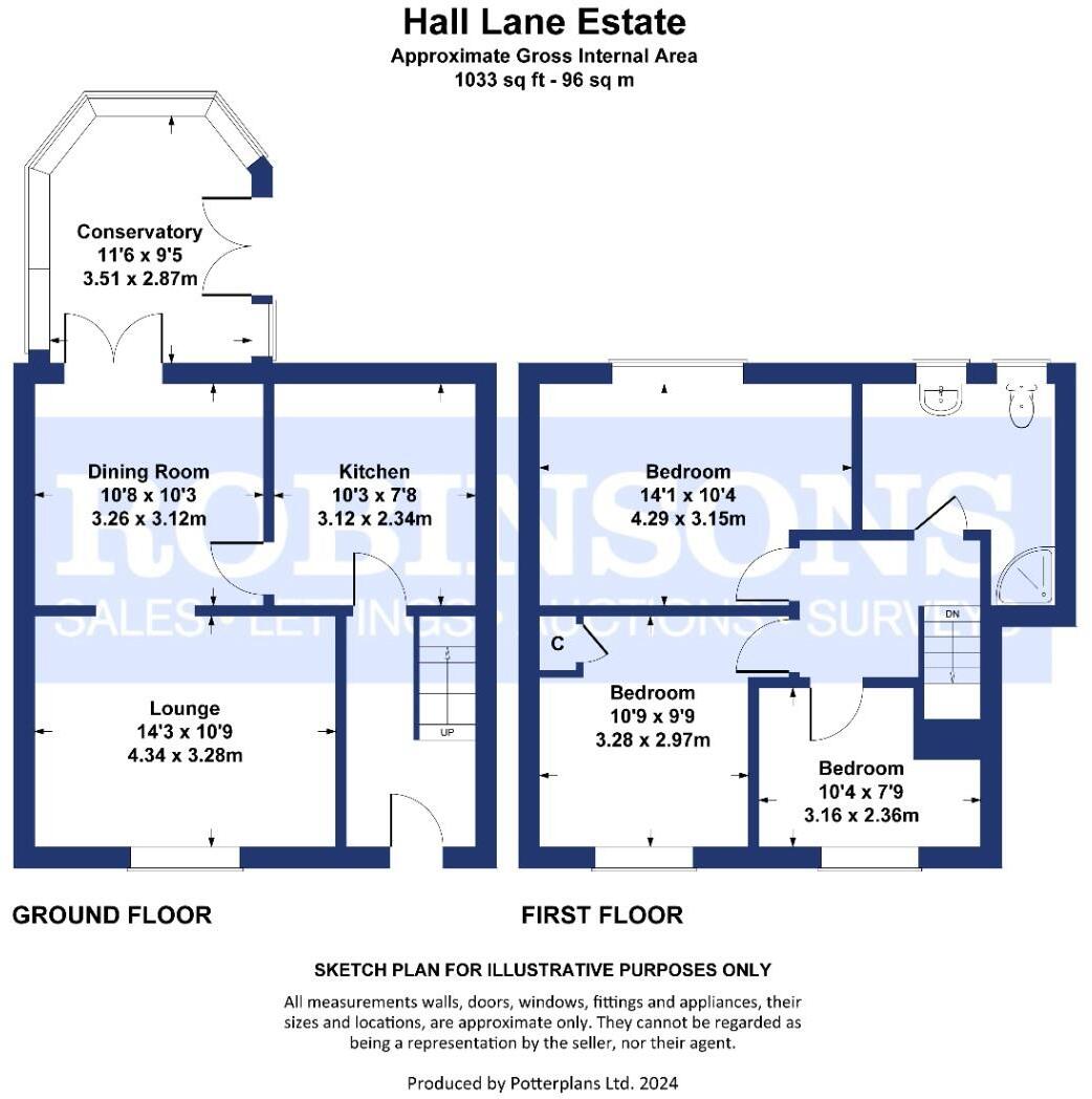 Hall Lane Estate, Willington, Crook floorplan
