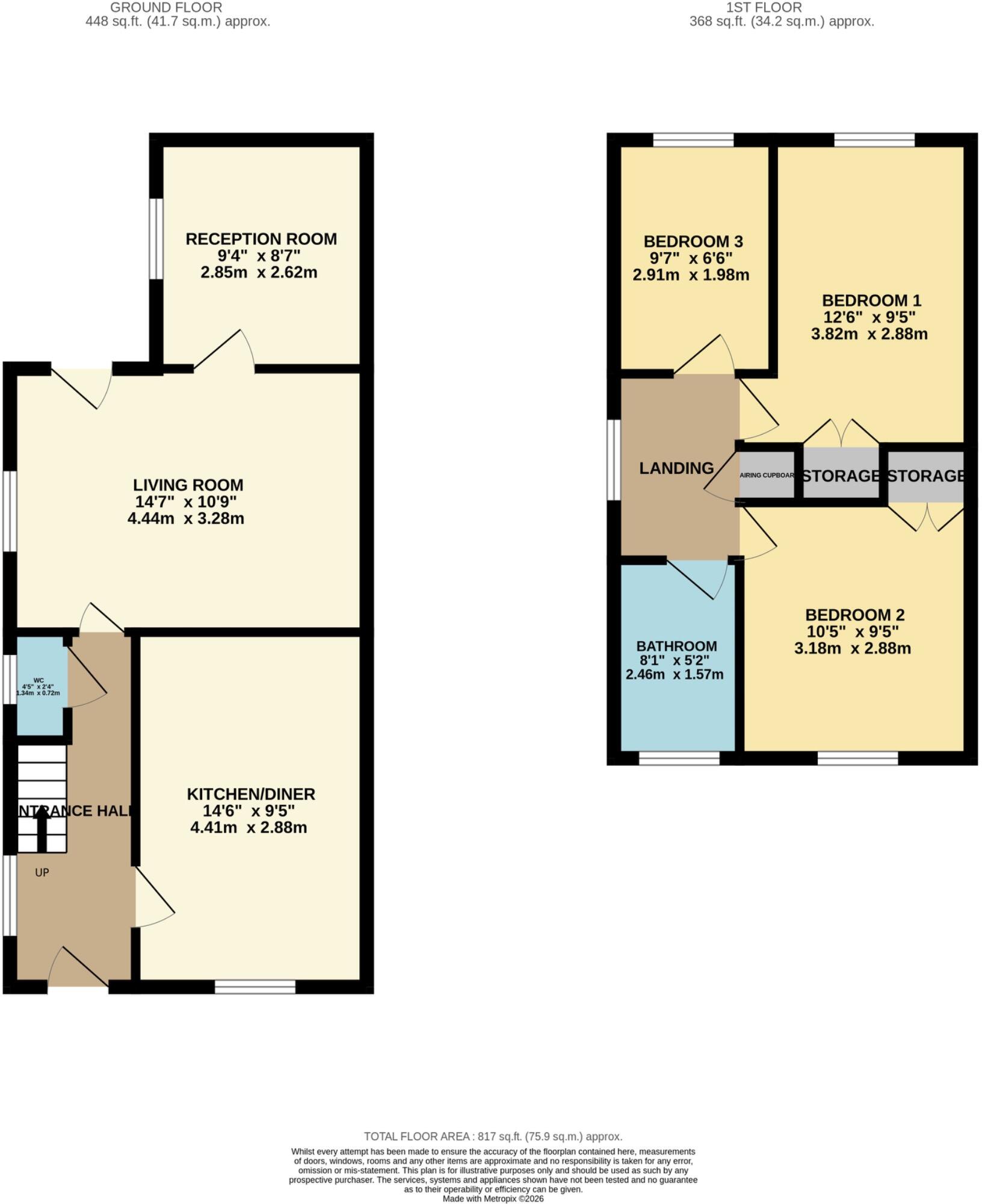 Wheatfield Close, Maidenhead, Berkshire, SL6 3PS floorplan