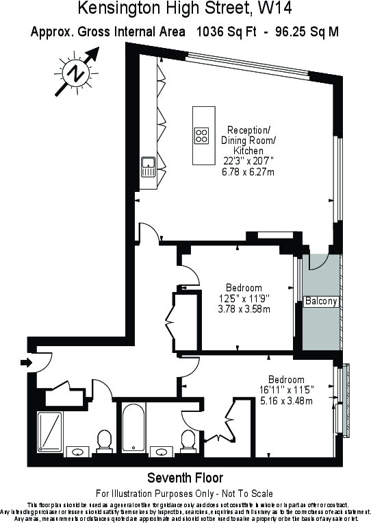 375 Kensington High St, Kensington floorplan