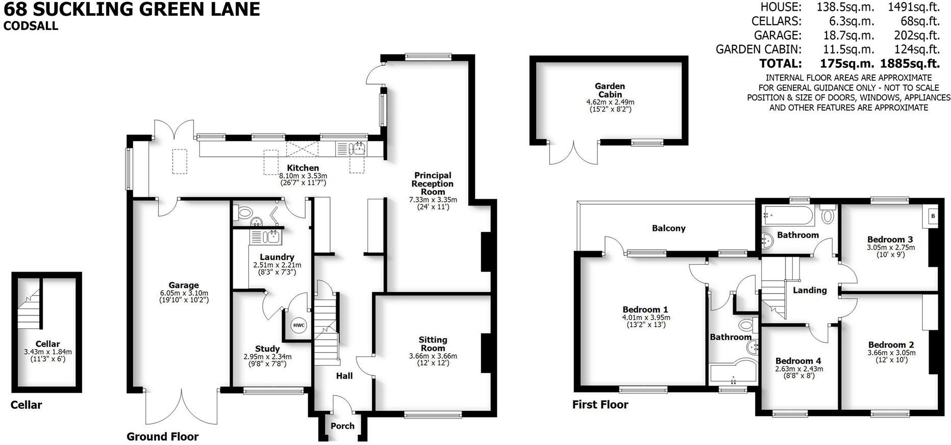 Glenhurst, 68 Suckling Green Lane, Codsall, Wolverhampton, WV8 2BY floorplan