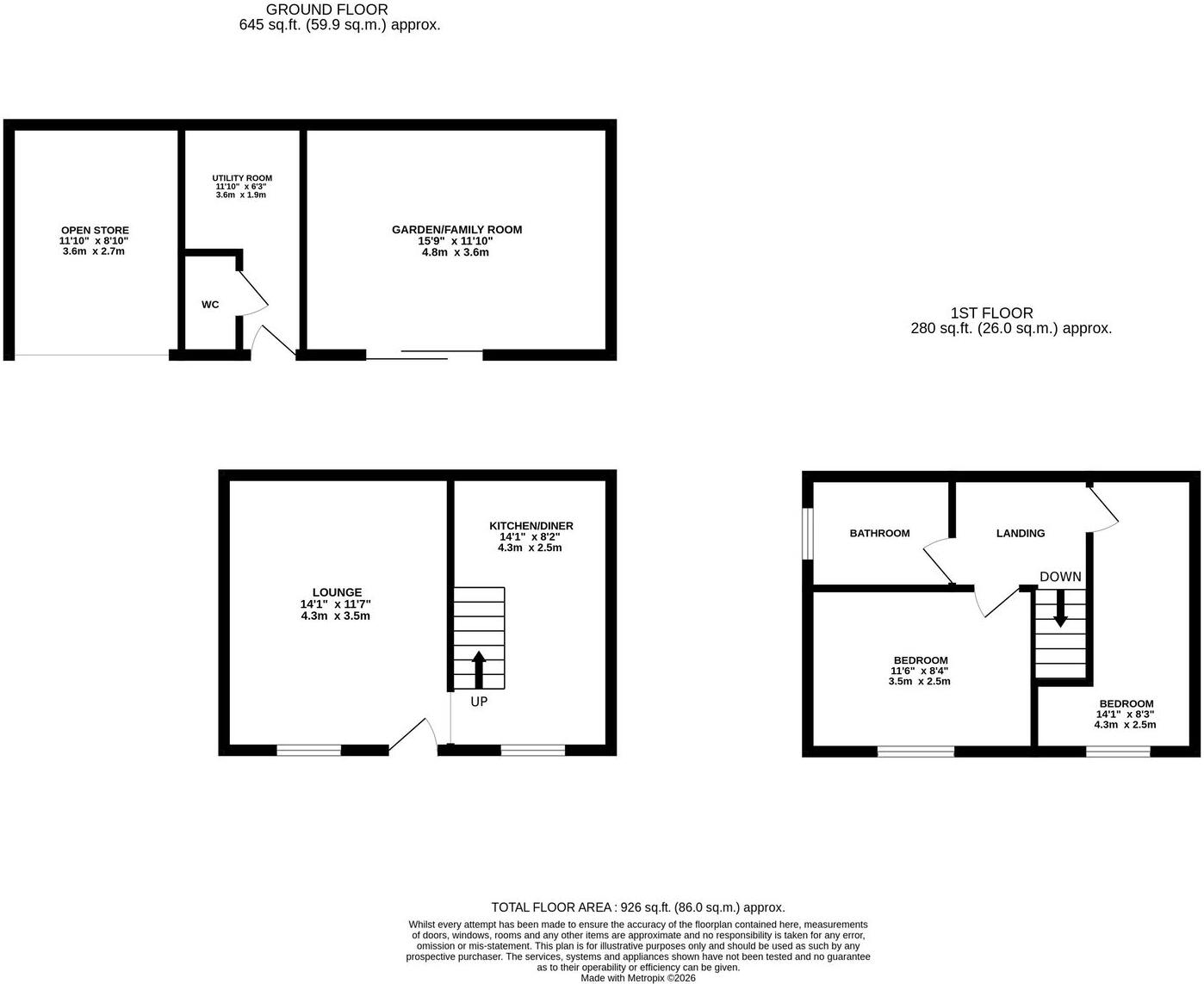 Dennis Green, Gamlingay SG19 3LQ floorplan
