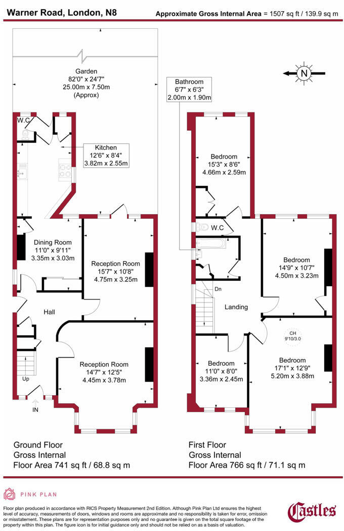 Warner Road, N8 floorplan