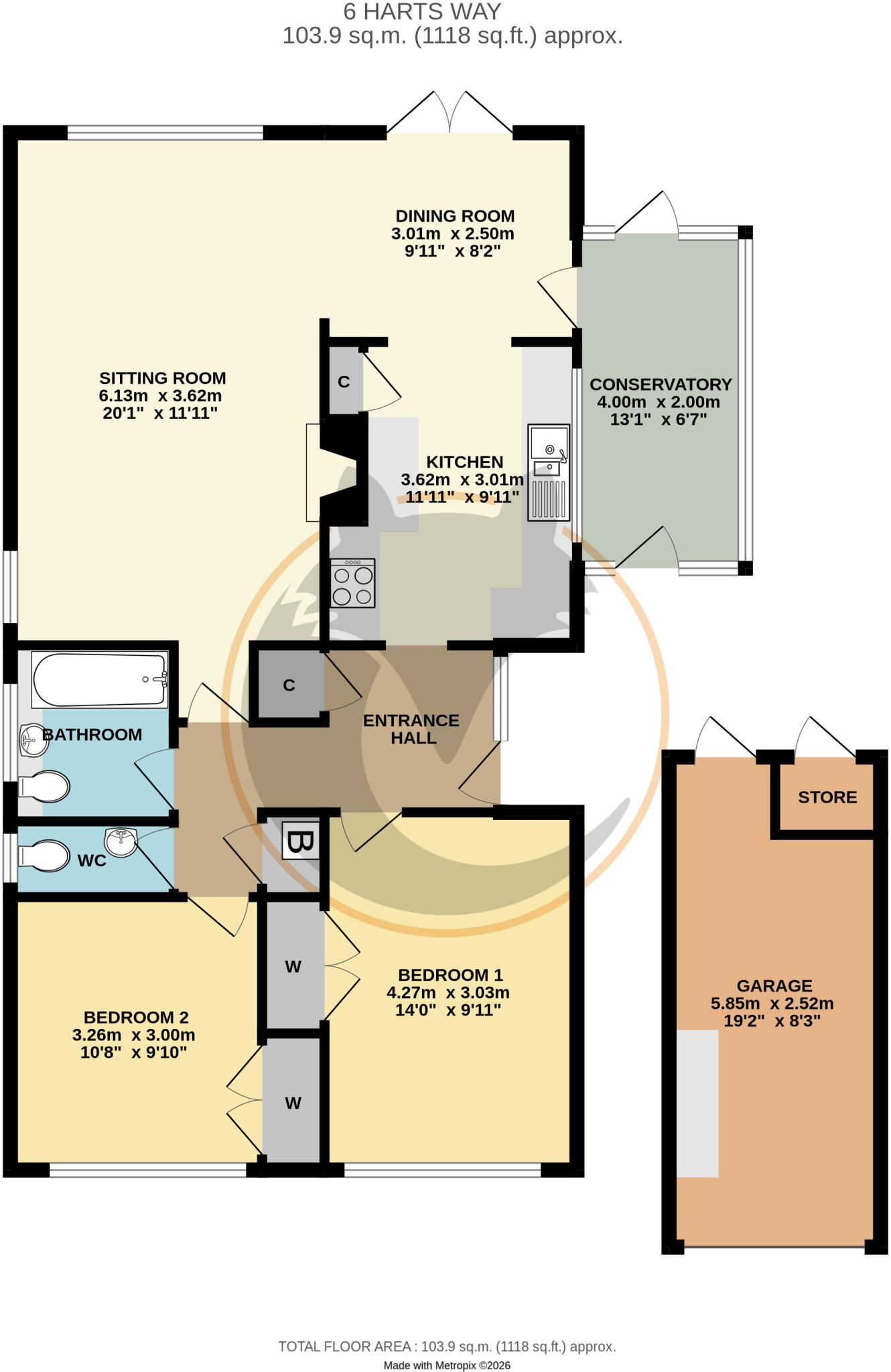 Harts Way, Everton, Lymington, Hampshire, SO41 floorplan