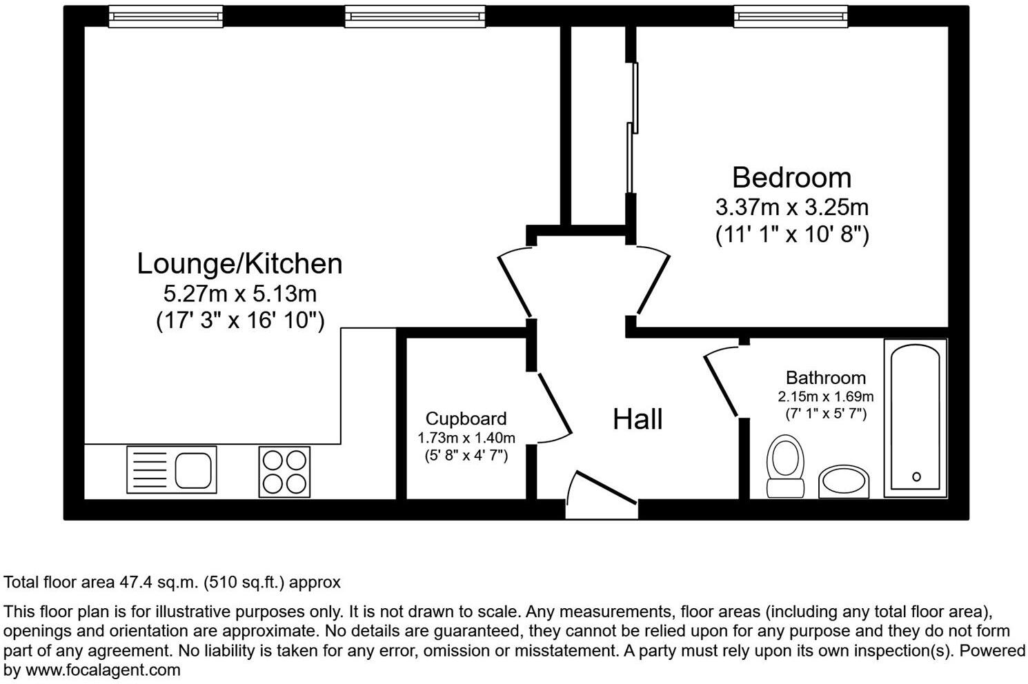 Weevil Lane, Clarence Marina, Gosport floorplan