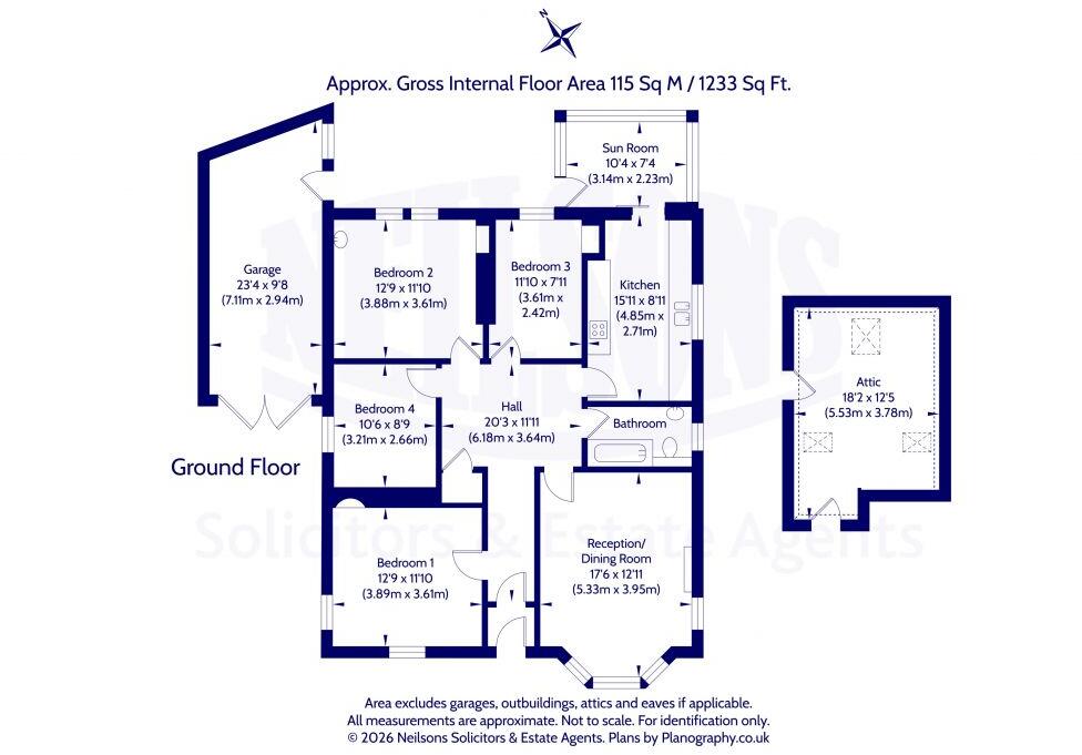 174 Craigcrook Road, Edinburgh, EH4 3PP floorplan