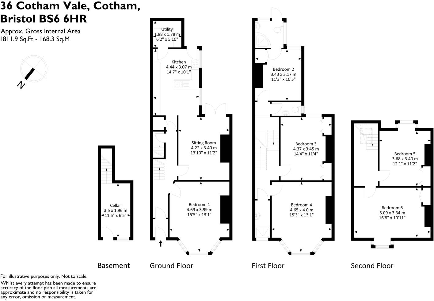 Cotham Vale, Cotham, Bristol, BS6 floorplan