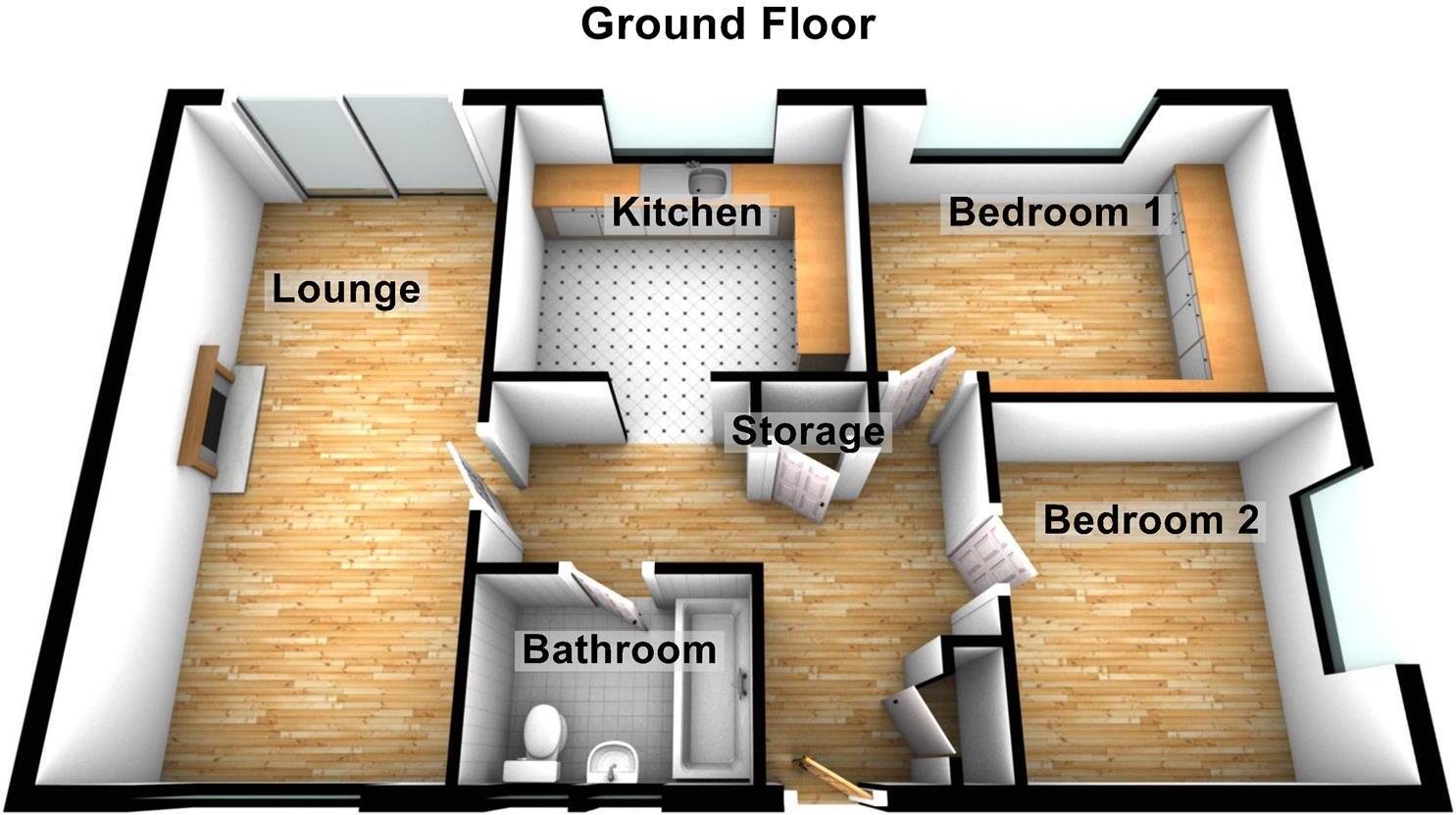 Daren Close, Birmingham floorplan