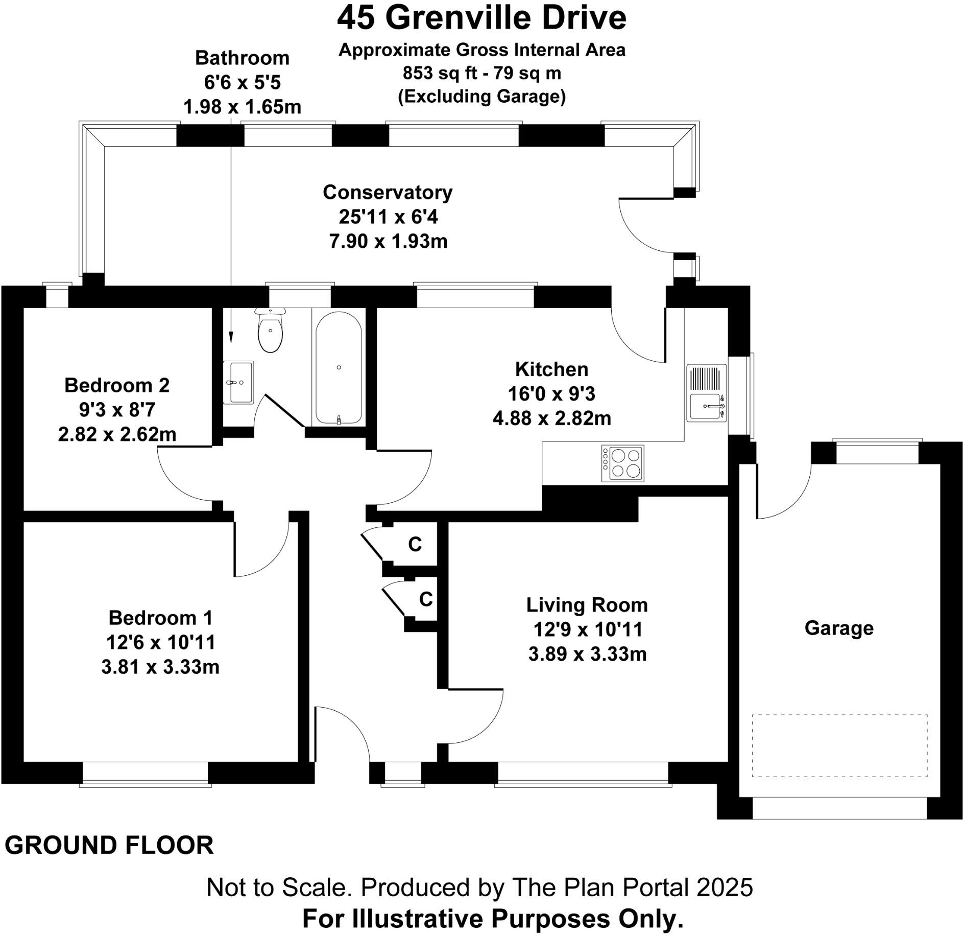 Grenville Drive, Tavistock, PL19 8DP floorplan