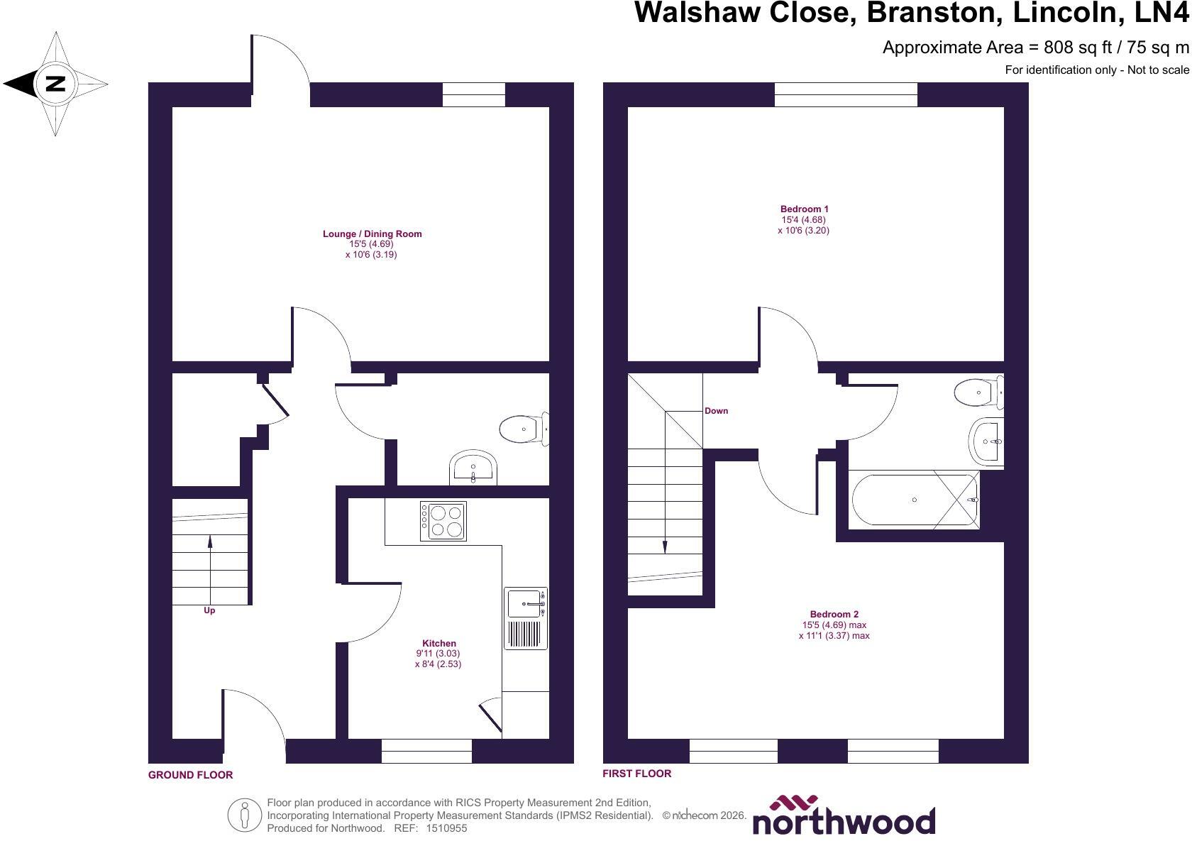 Walshaw Close, Branston, Lincoln, LN4 floorplan