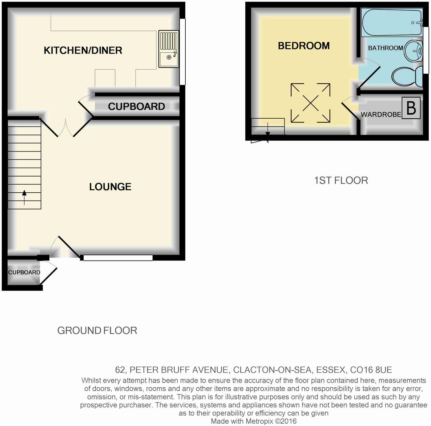Peter Bruff Avenue, Clacton-on-Sea, Essex, CO16 8UE floorplan