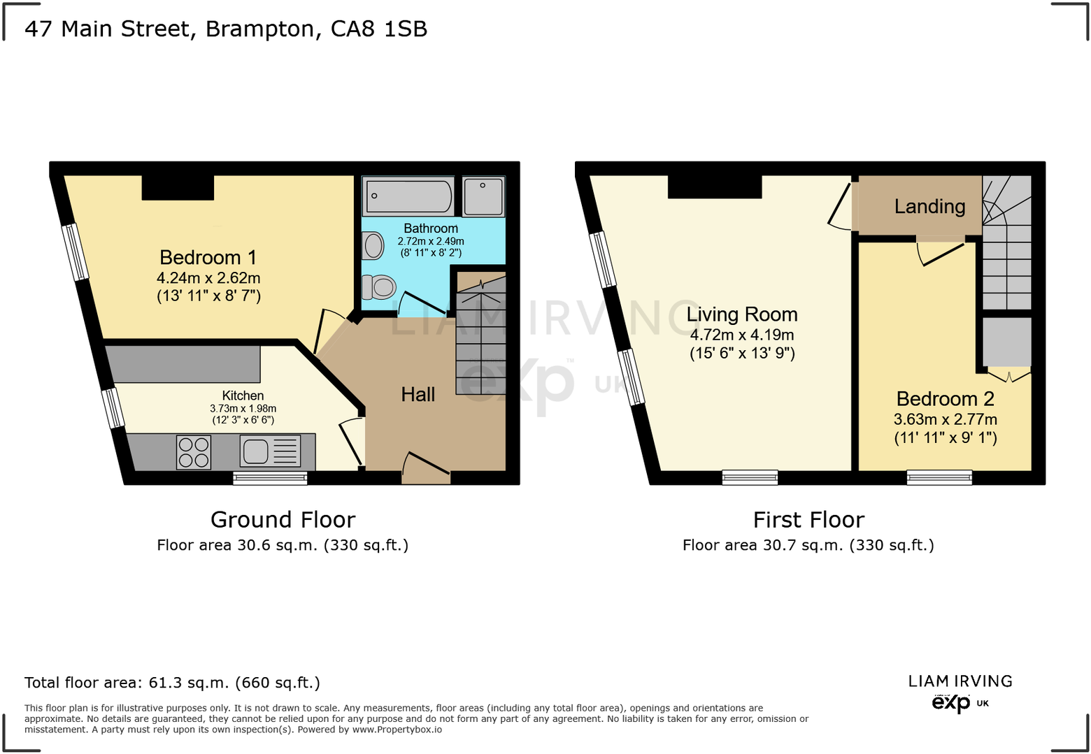 47, Main Street, Brampton, CA8 1SB floorplan