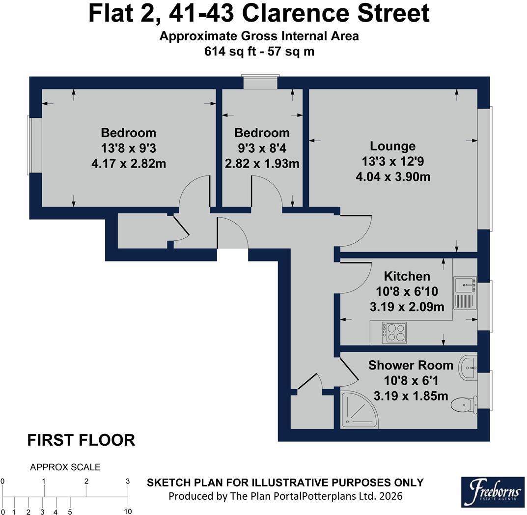 Clarence Street, Dartmouth floorplan