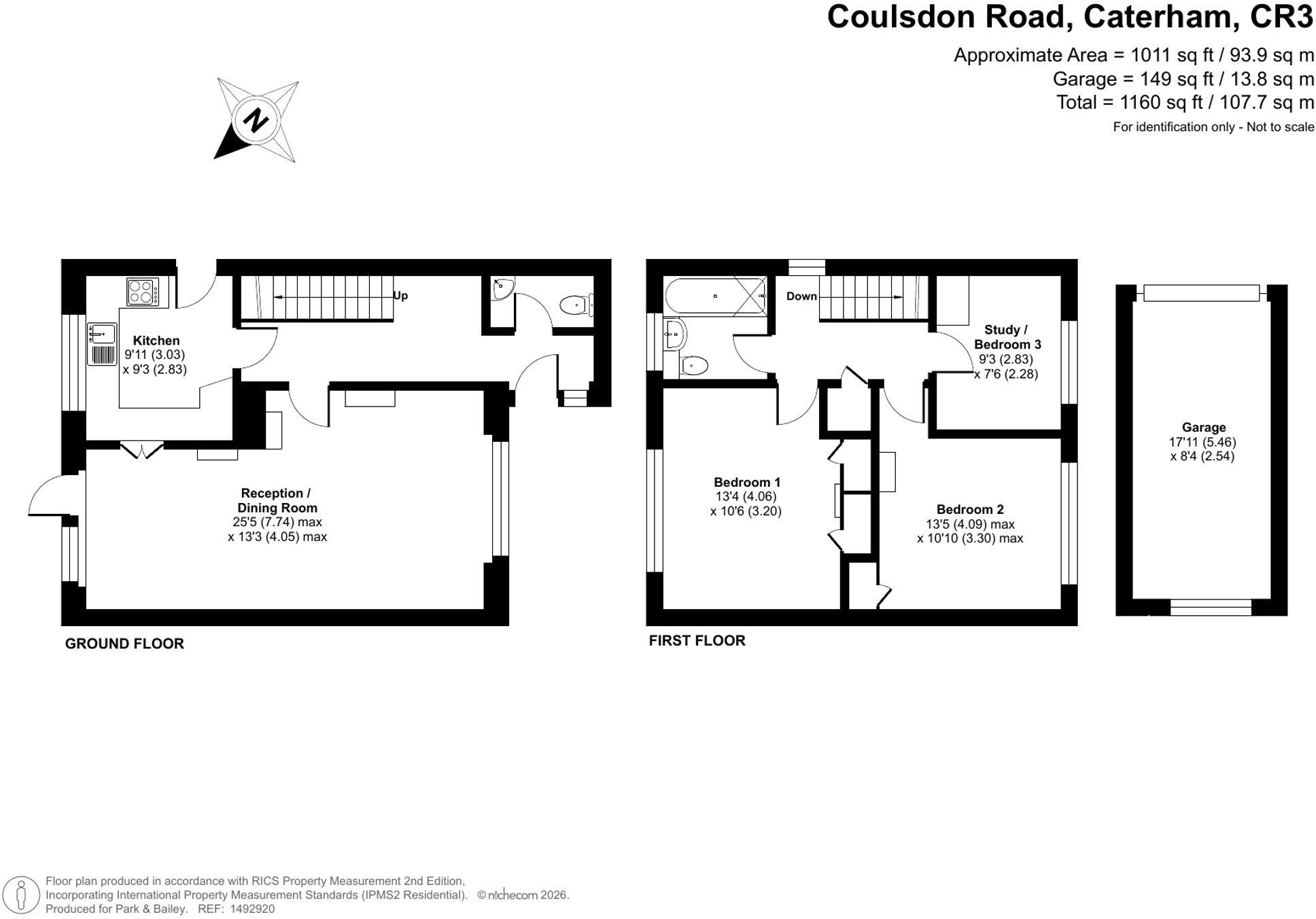 Coulsdon Road, Caterham, CR3 floorplan