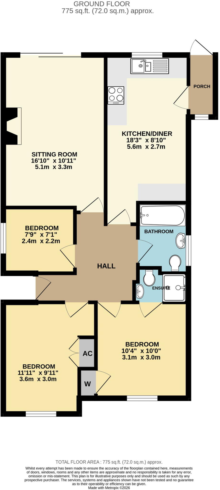 Hayslan Road, Malvern, WR14 floorplan