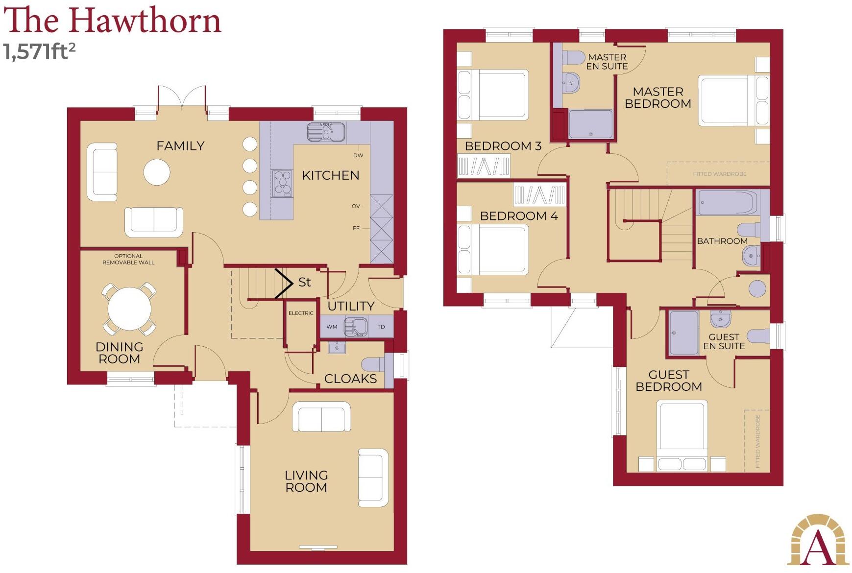 The Hawthorn, Bailey Green, Off Lynchet Road, Malpas, SY14 floorplan
