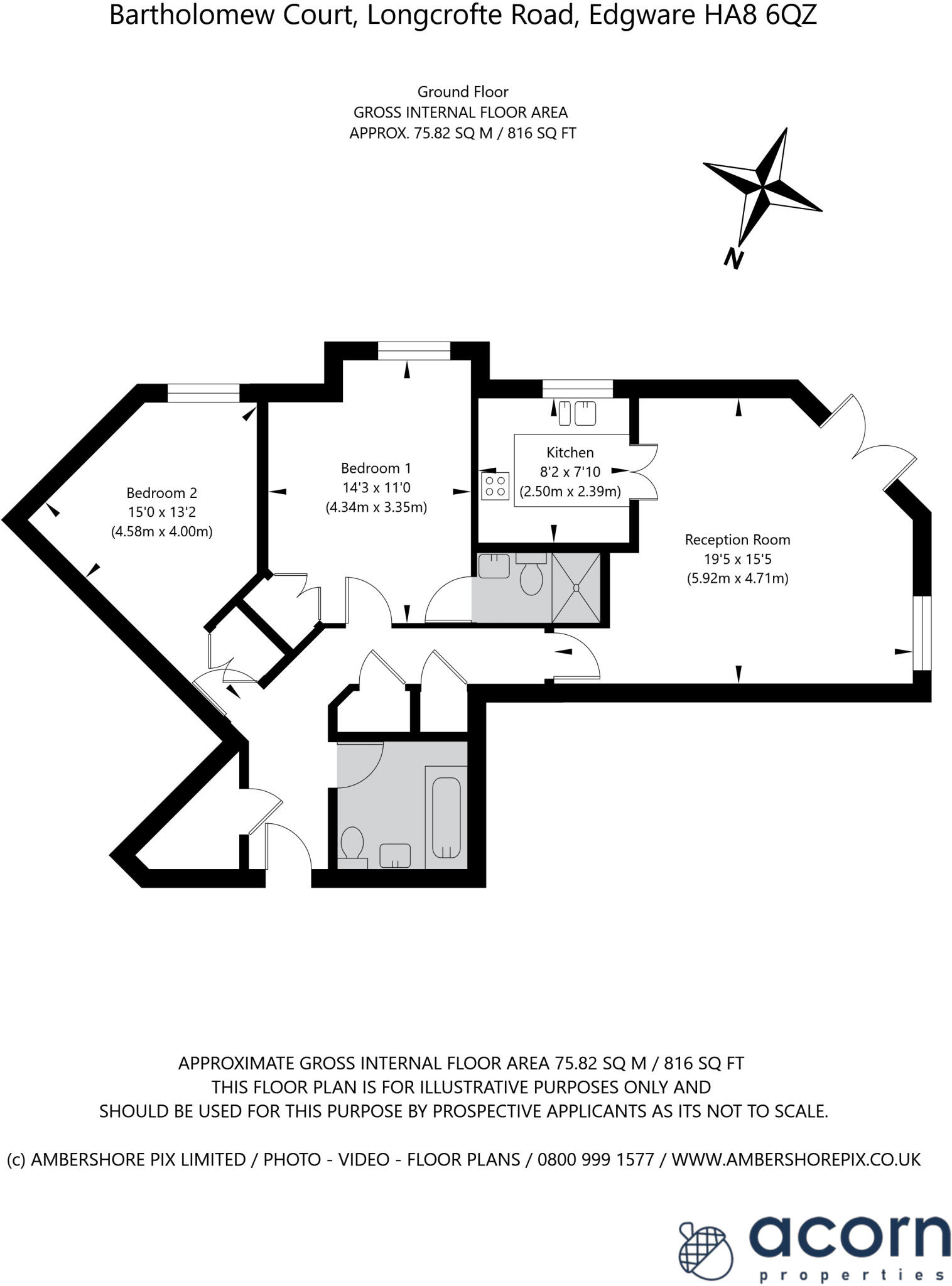 3, Bartholomew Court, Edgware floorplan