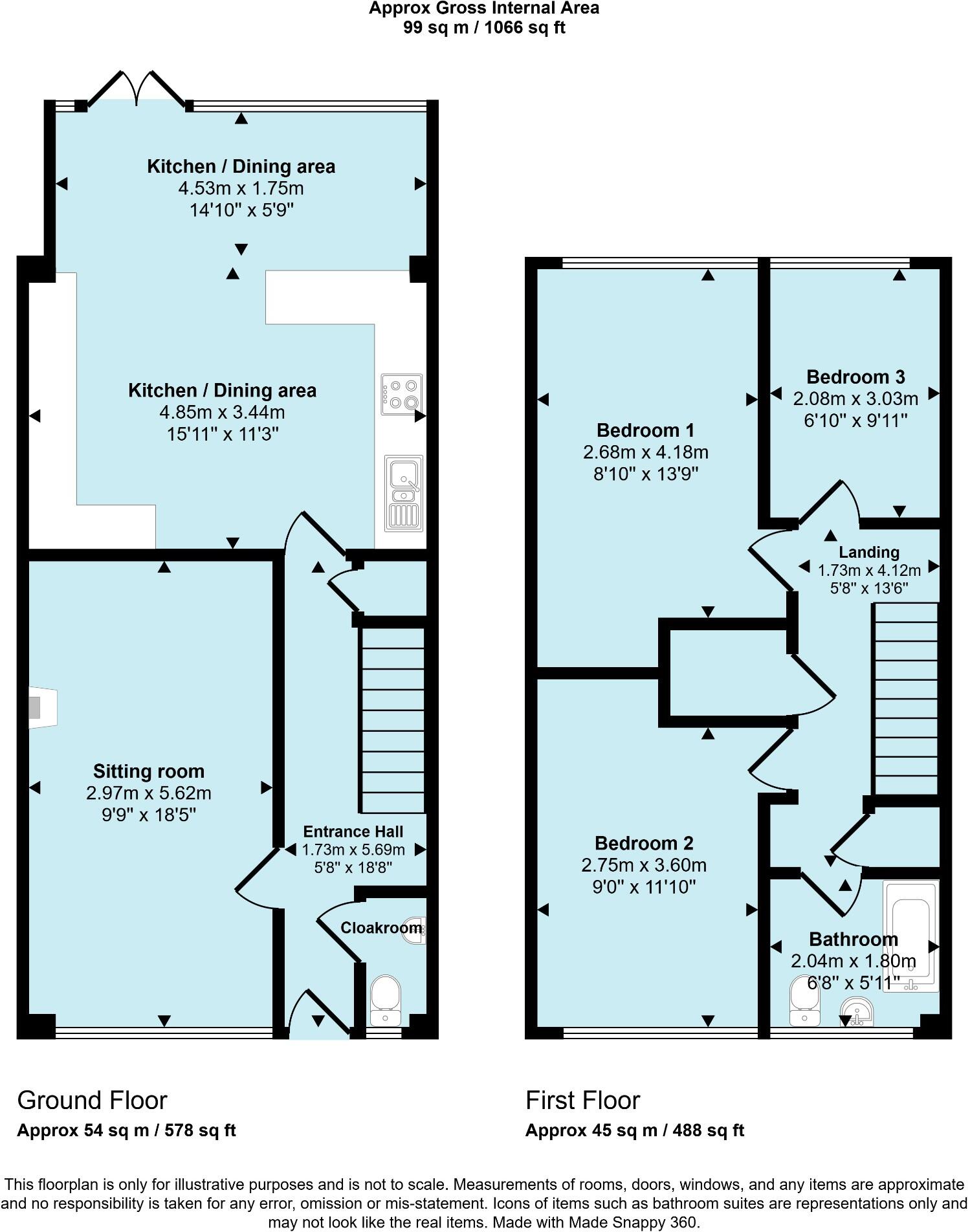 Risemoor Road, Bridgwater, Somerset, TA6 floorplan