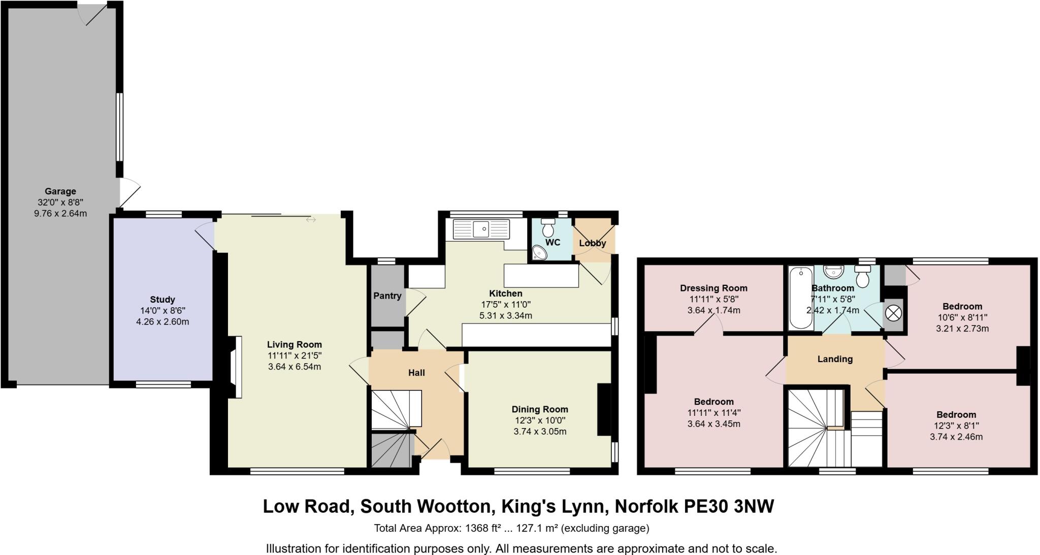 SOUTH WOOTTON - Extended, Detached 3 Bedroom Family Residence floorplan
