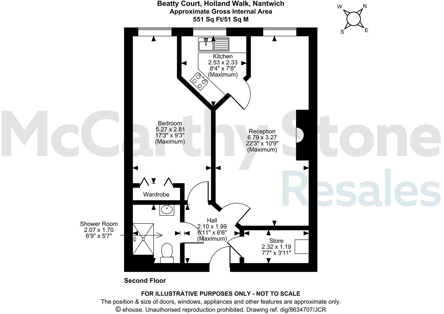 Beatty Court, Holland Walk, Nantwich floorplan