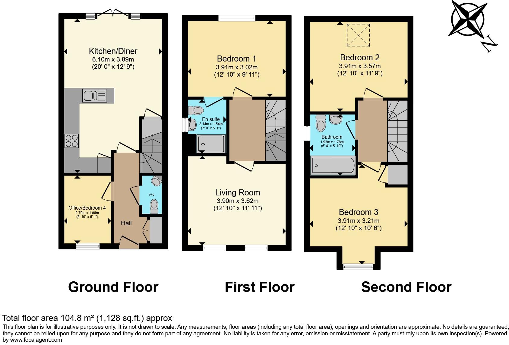 Kensey Road, Mickleover, DE3 floorplan