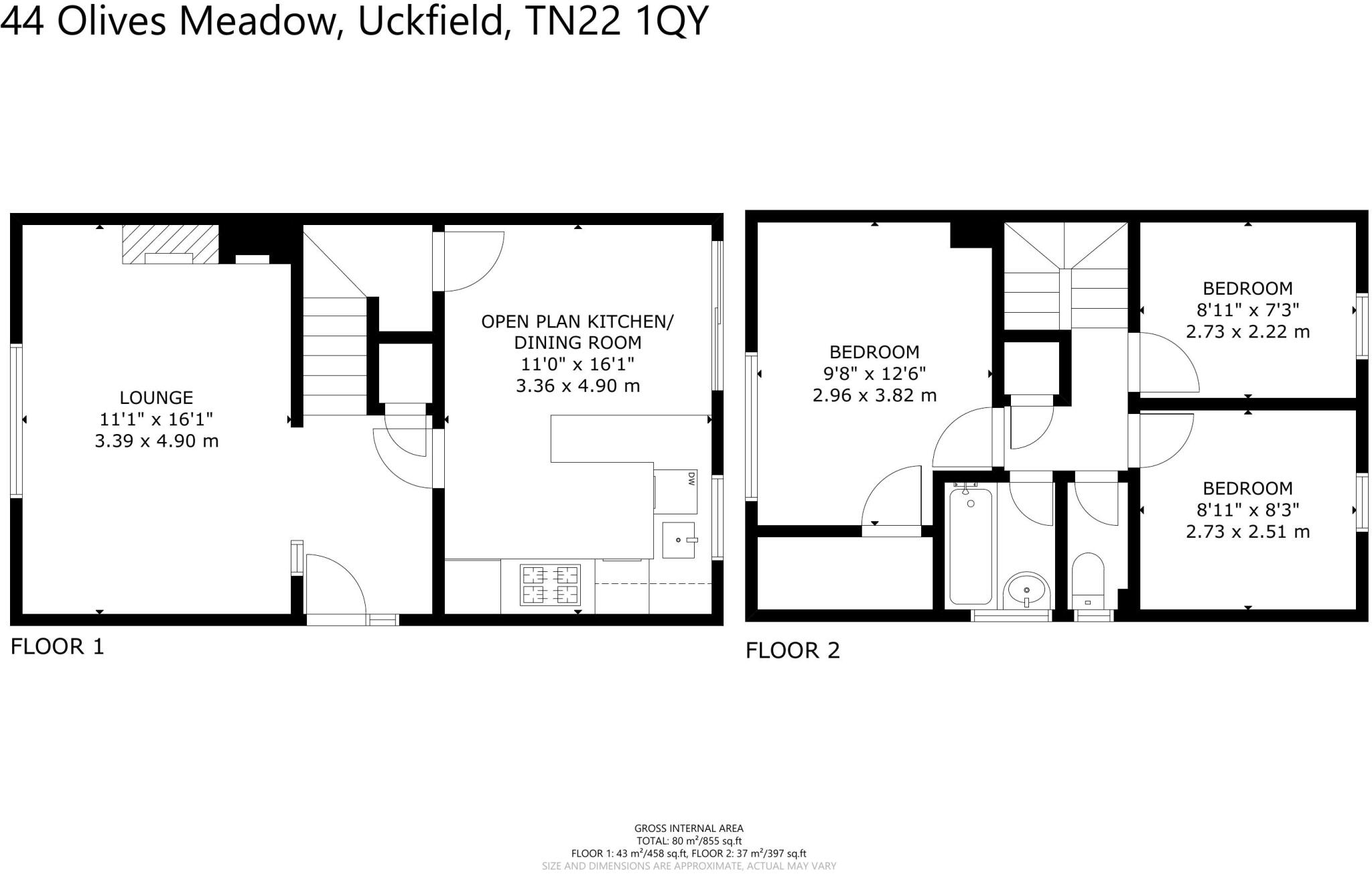 Olives Meadow, Uckfield, East Sussex, TN22 floorplan