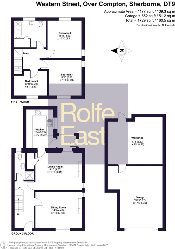 3, Western Street, Over Compton, Sherborne floorplan