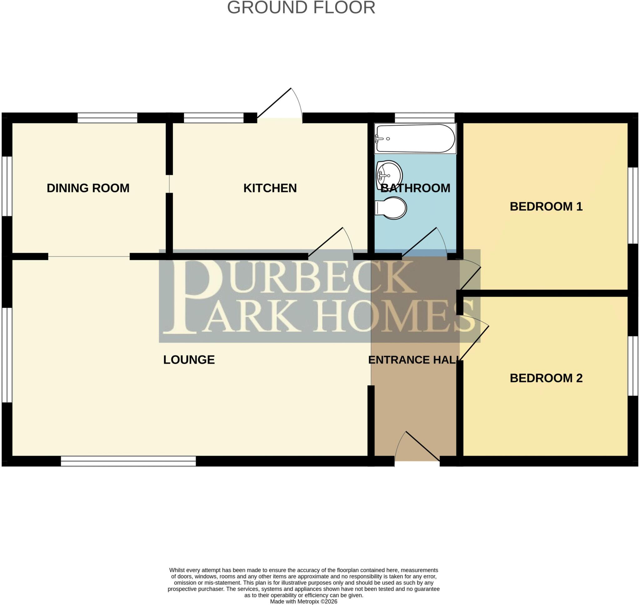 Purbeck View Park, Wareham floorplan