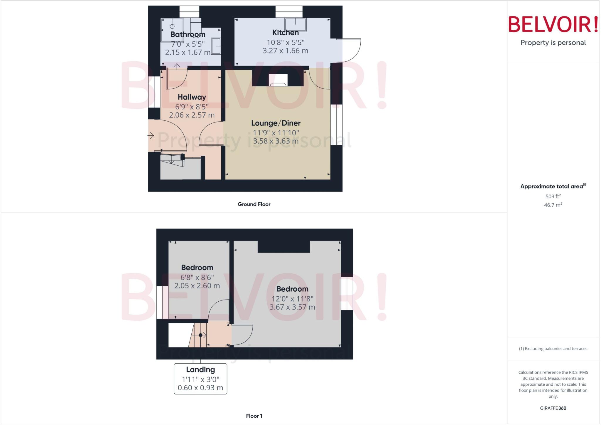 Monument Lane, Tittensor, ST12 floorplan