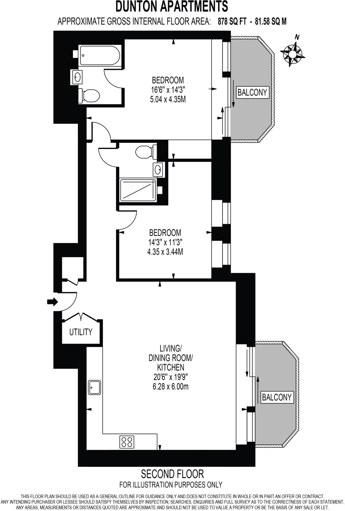 Dunton Apartments, 1 Brigadier Walk, London floorplan