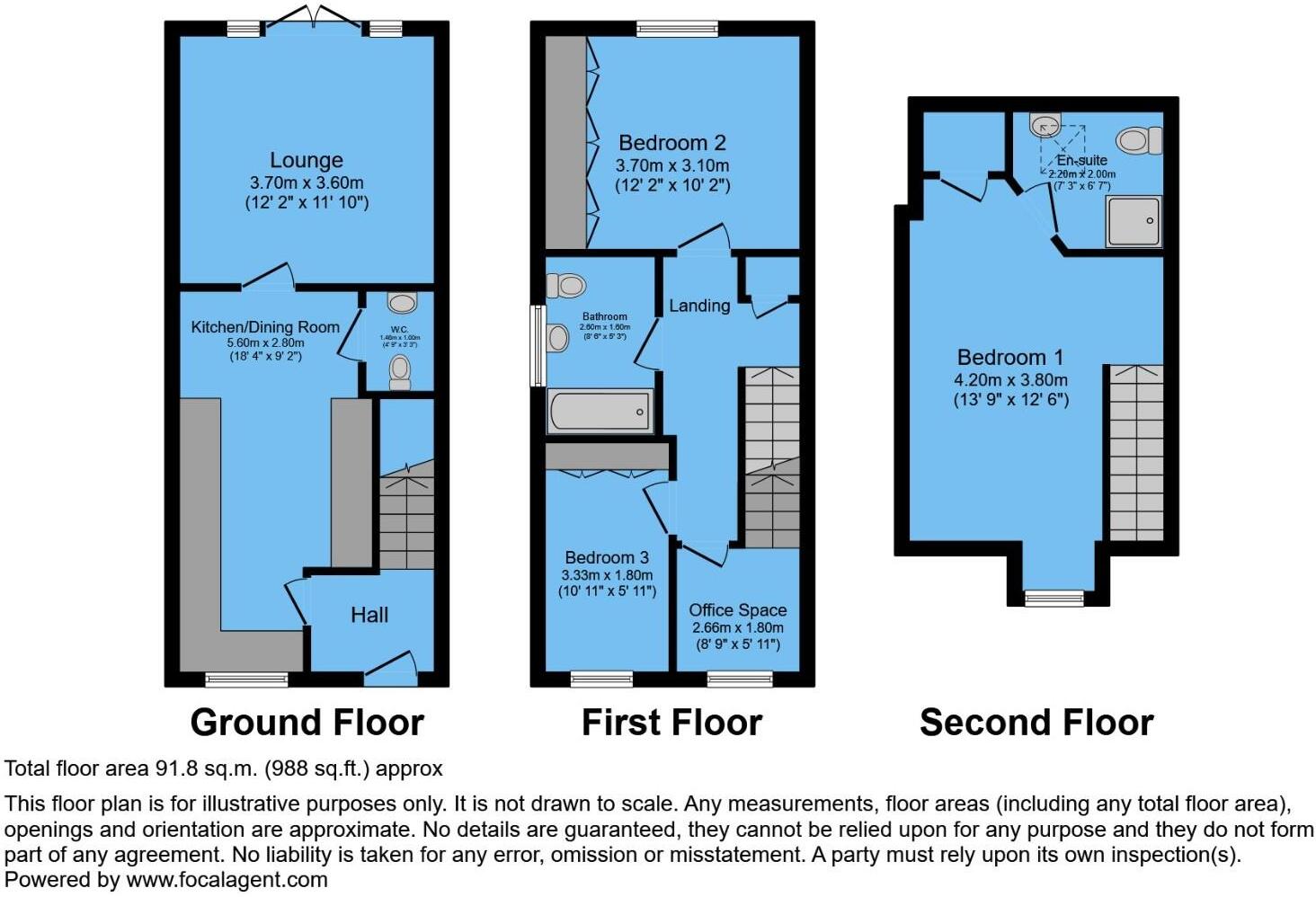 King Street North, Whittington Moor, Chesterfield, S41 9BA floorplan