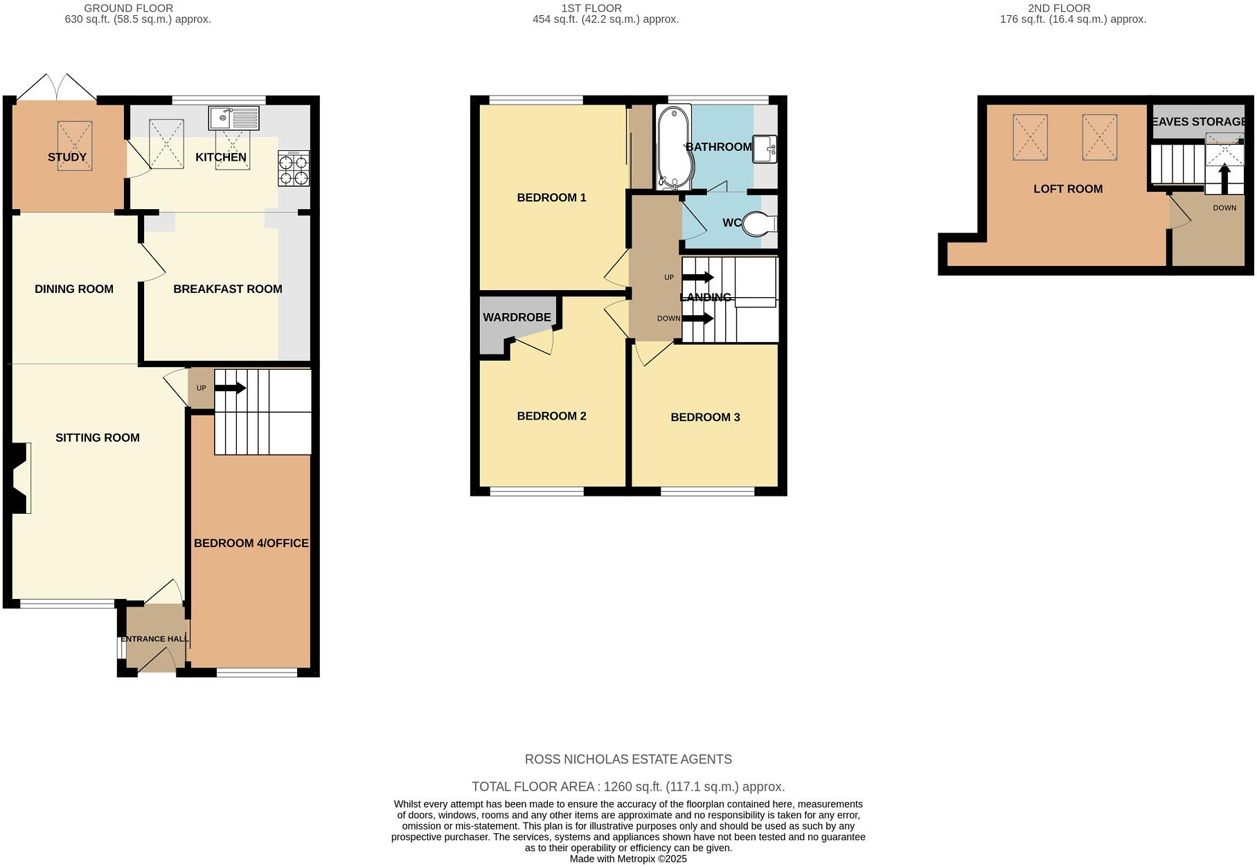 Larch Close, Hordle, Lymington, Hampshire. SO41 0GX floorplan