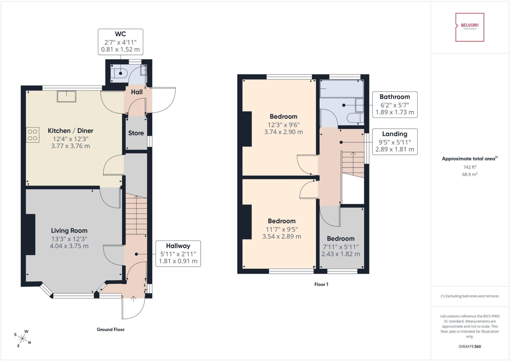 St Albans Road, Bulwell, NG6 floorplan