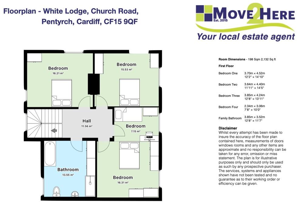 White Lodge, Pentyrch floorplan