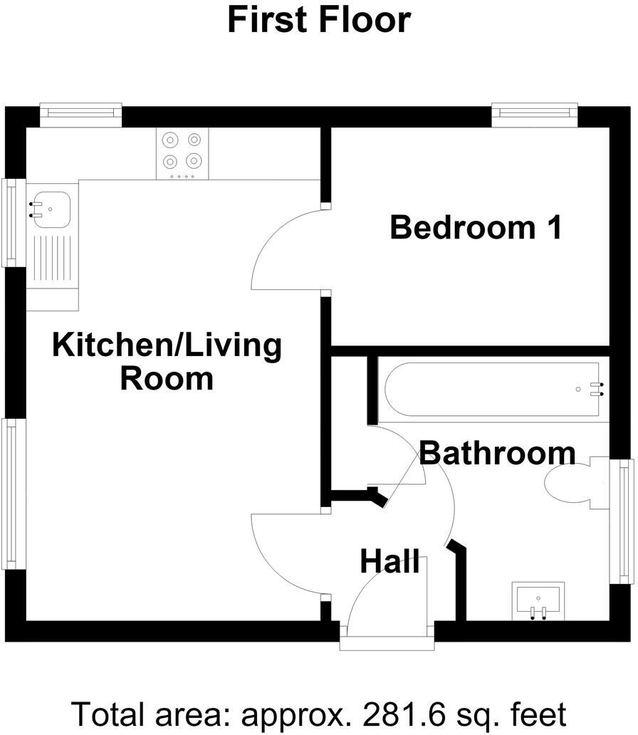 Flat 5, Pine Studio, Madeira Walk, Church Stretton, SY6 6JQ floorplan