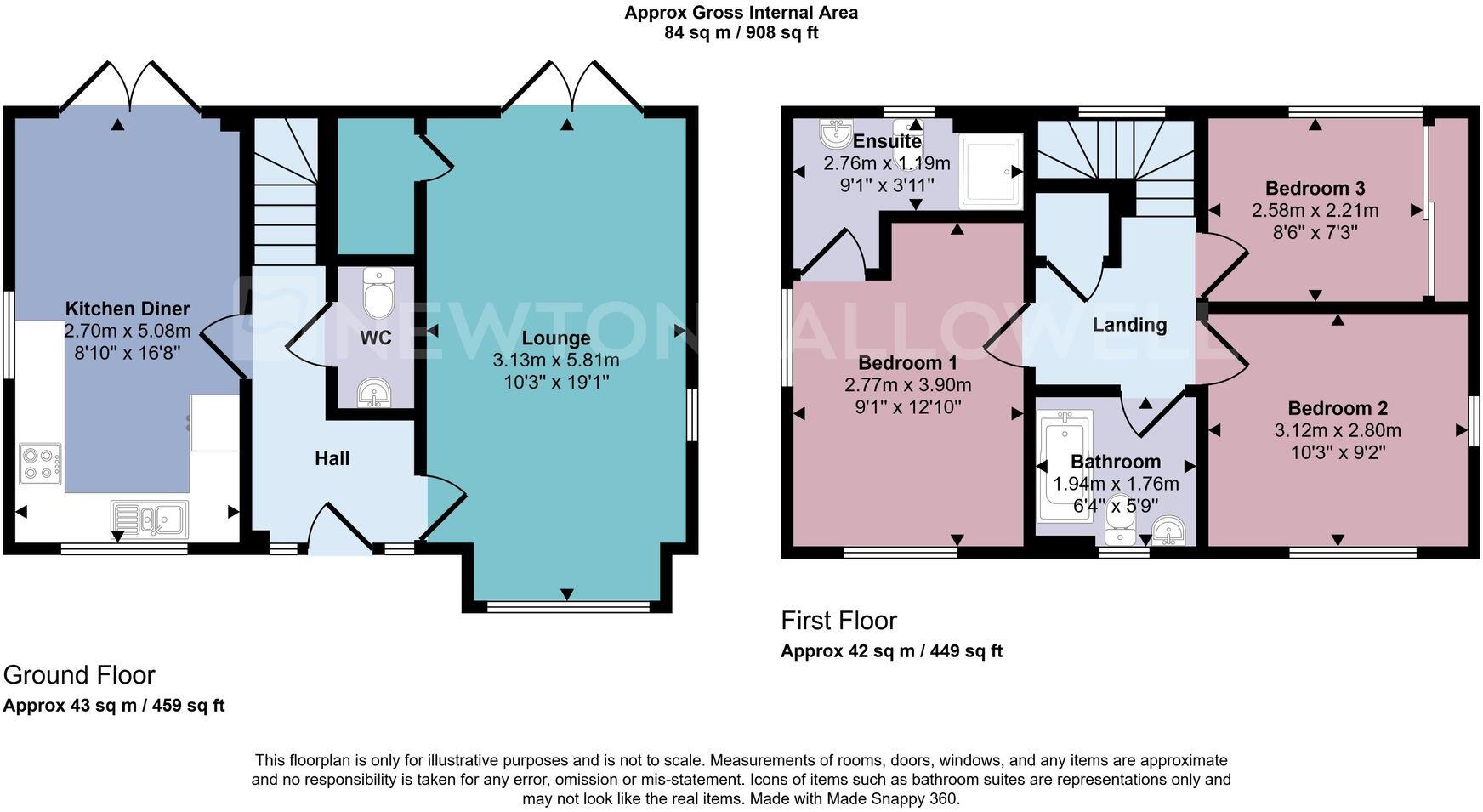 Spruce Drive, Coalville, LE67 floorplan