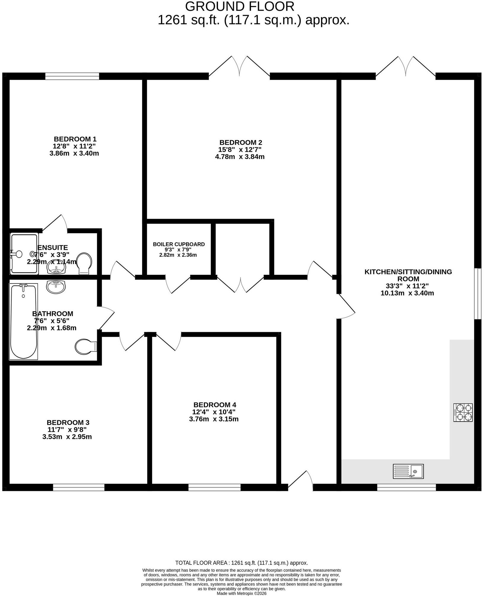 Townfield Lane, Mollington, CH1 floorplan