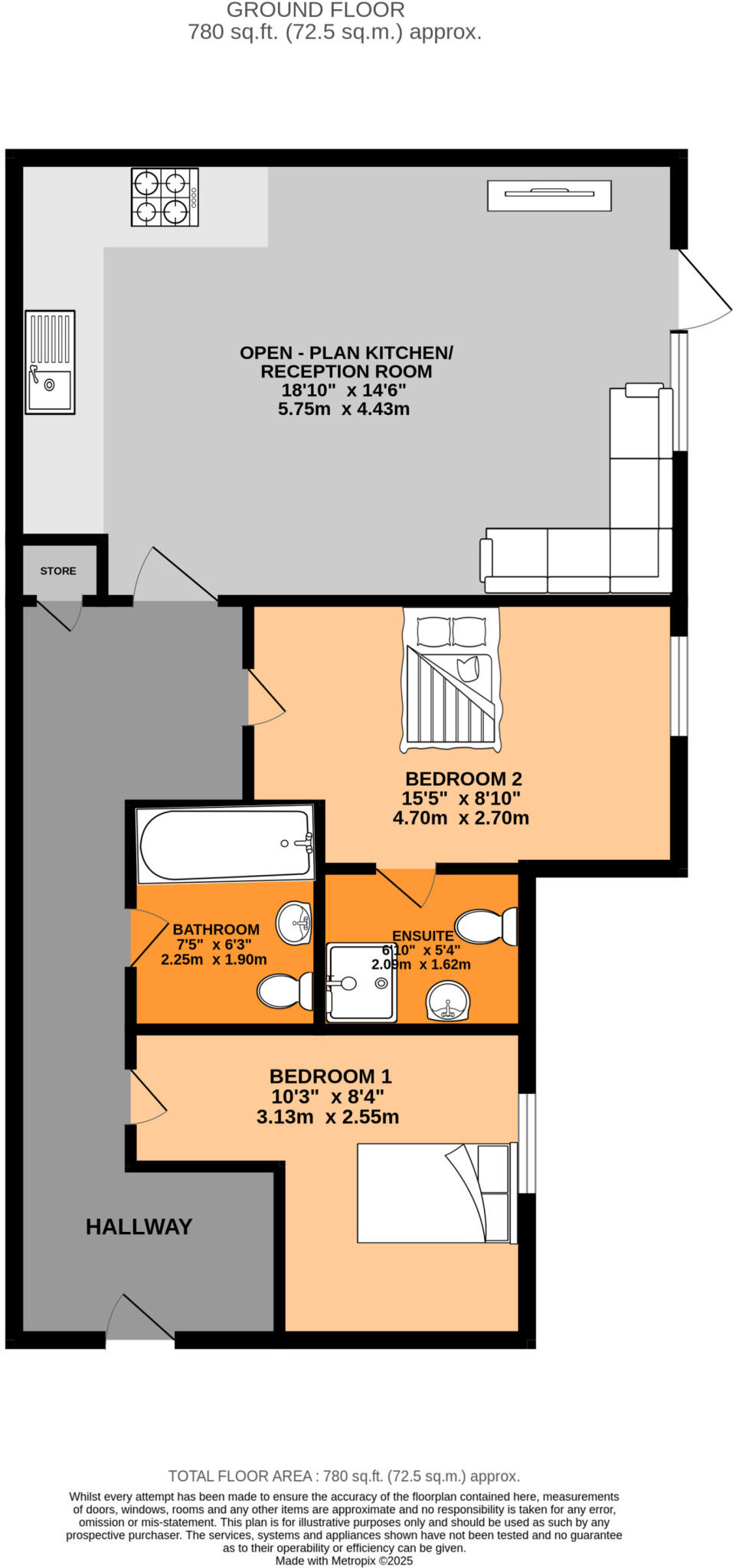 Daubenton House, Havelock Road, Southall, Greater London, UB2 floorplan
