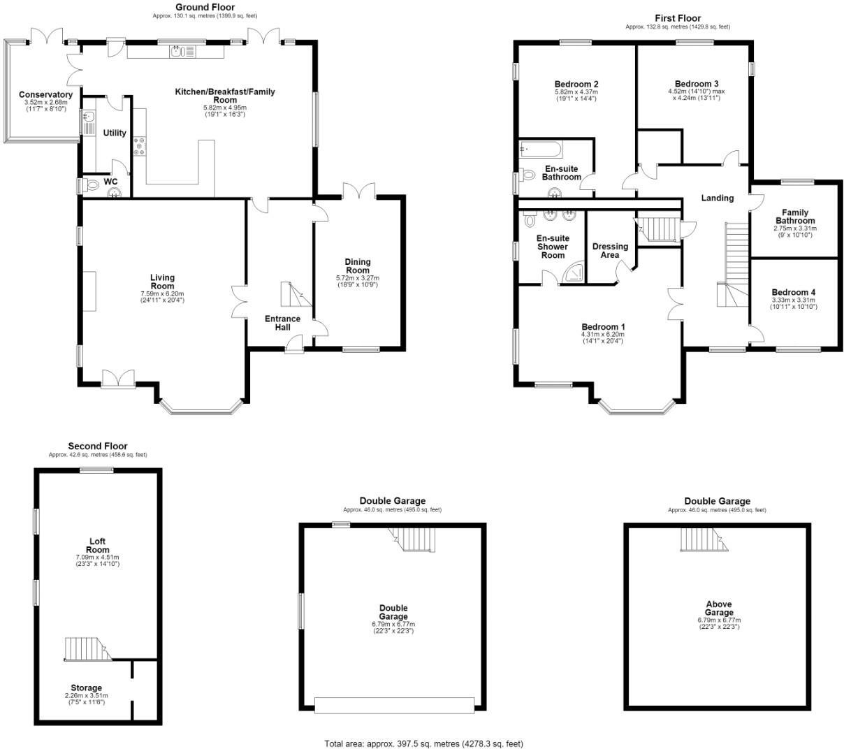 Cowbridge Road, Talygarn, Rhondda Cynon Taff, CF72 9JU floorplan